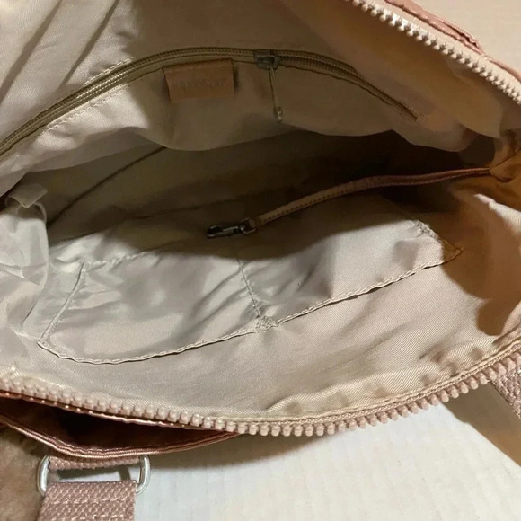 Kipling pink nylon satchel handbag - Picture 7 of 11